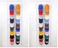 Perfect Curve Cap Rack FAV, Holds 40 Hats, Over Door Hat Organizer, White