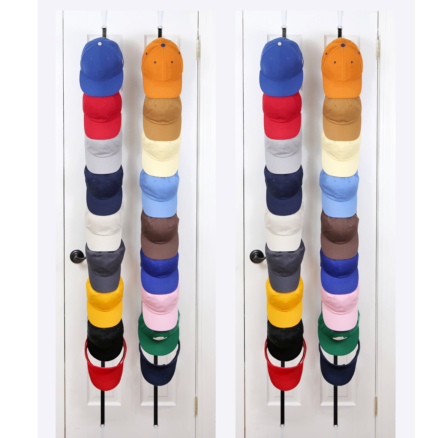 Cap Rack - Store and organize 18, 36 or up to 72 caps and visors.