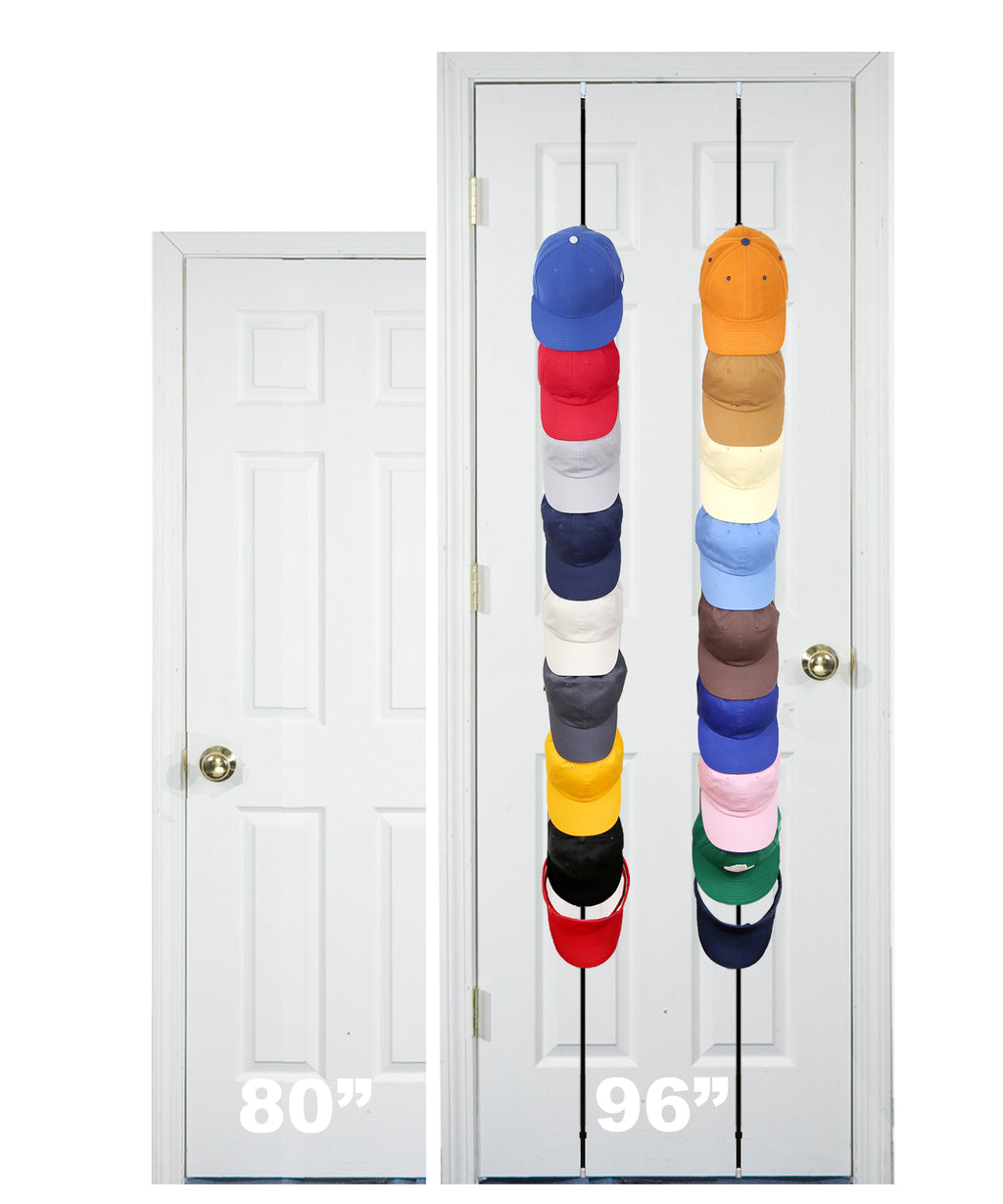 Perfect Curve CapRack Over-The-Door Hat Organizer for Baseball Caps