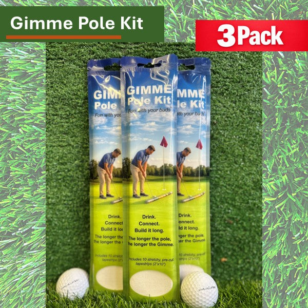 Perfect Curve Gimme Pole Kit - The Ultimate on-Course Putting Game for Golfers